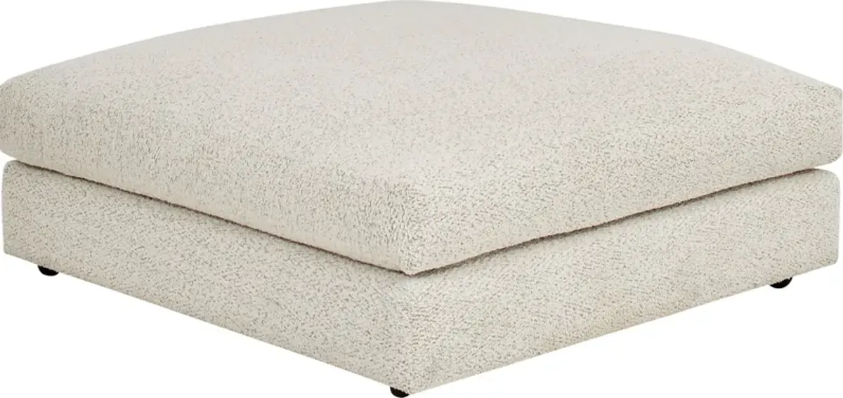 Montecito White Ottoman