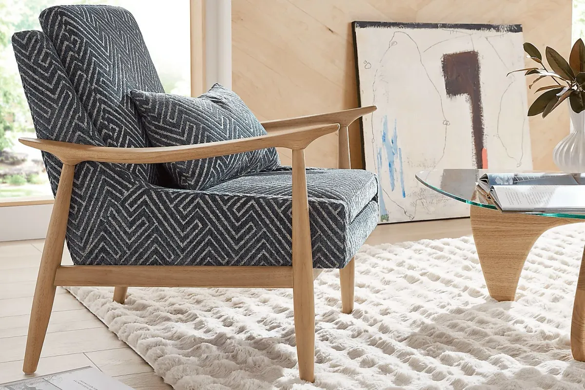 Stamford Bridge Denim Accent Chair