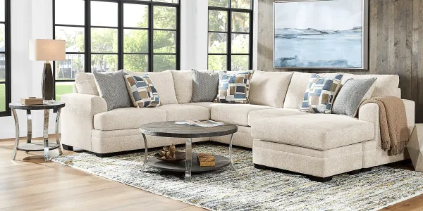 Copley Place Linen 2 Pc Gel Foam Sleeper Sectional