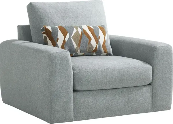 Alexander Blue Swivel Chair