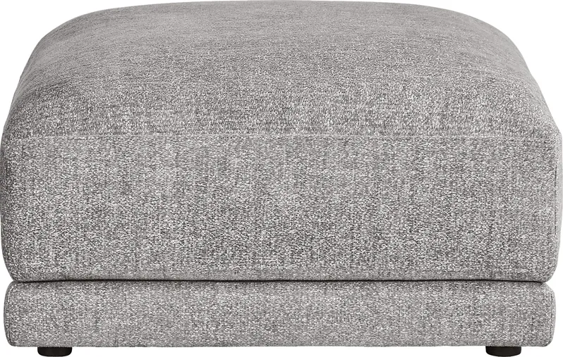 Latham Court Gray Ottoman