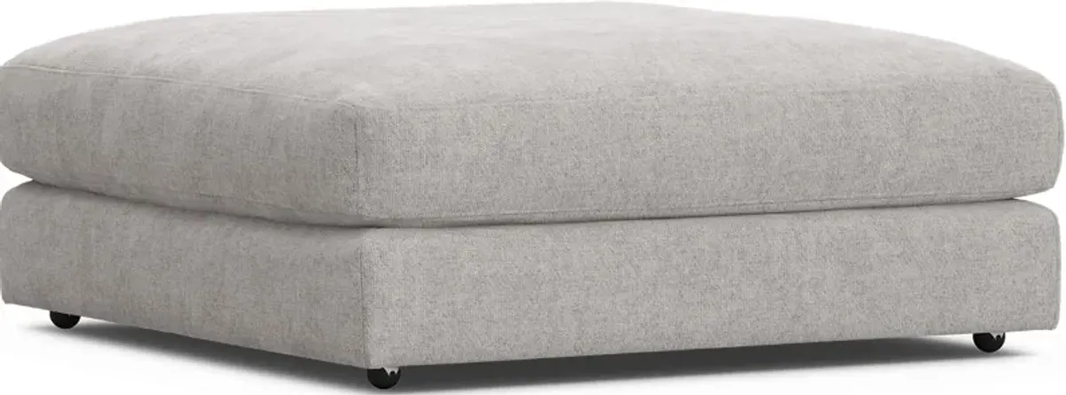 ModularThree Gray Bumper Ottoman