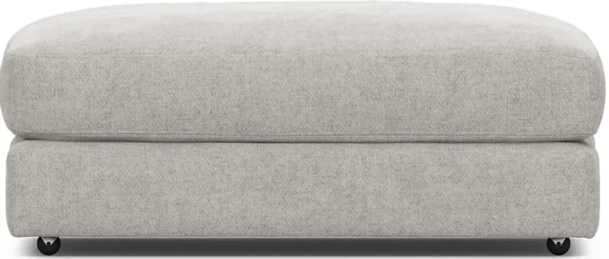 ModularThree Gray Bumper Ottoman