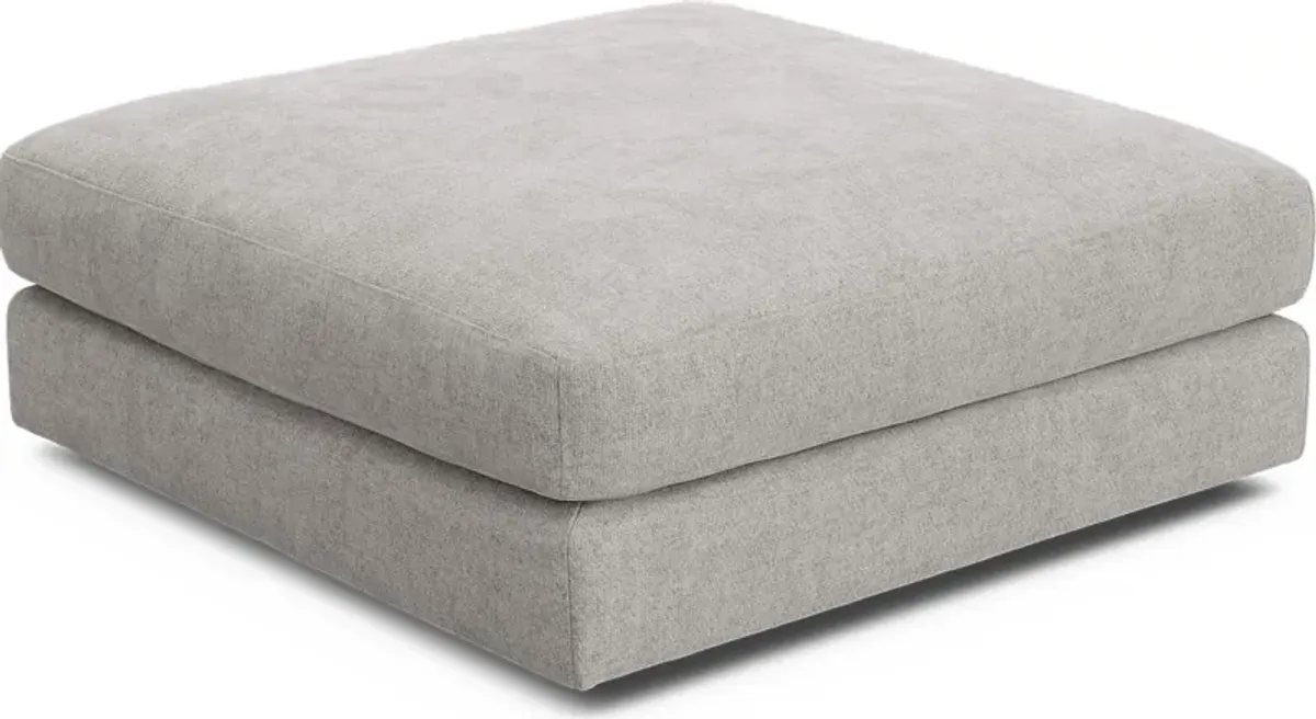 ModularThree Gray Bumper Ottoman