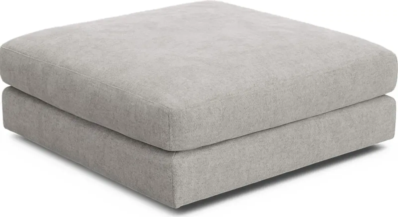 ModularThree Gray Bumper Ottoman