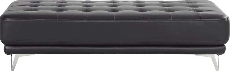 Hudson Heights Black Cocktail Ottoman