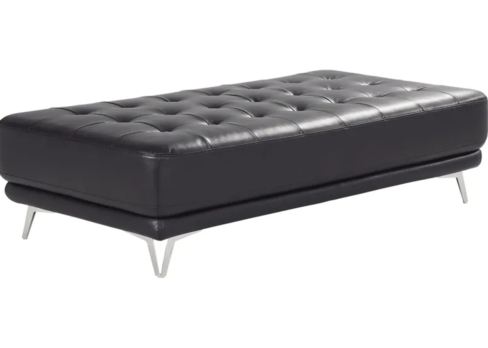 Hudson Heights Black Cocktail Ottoman