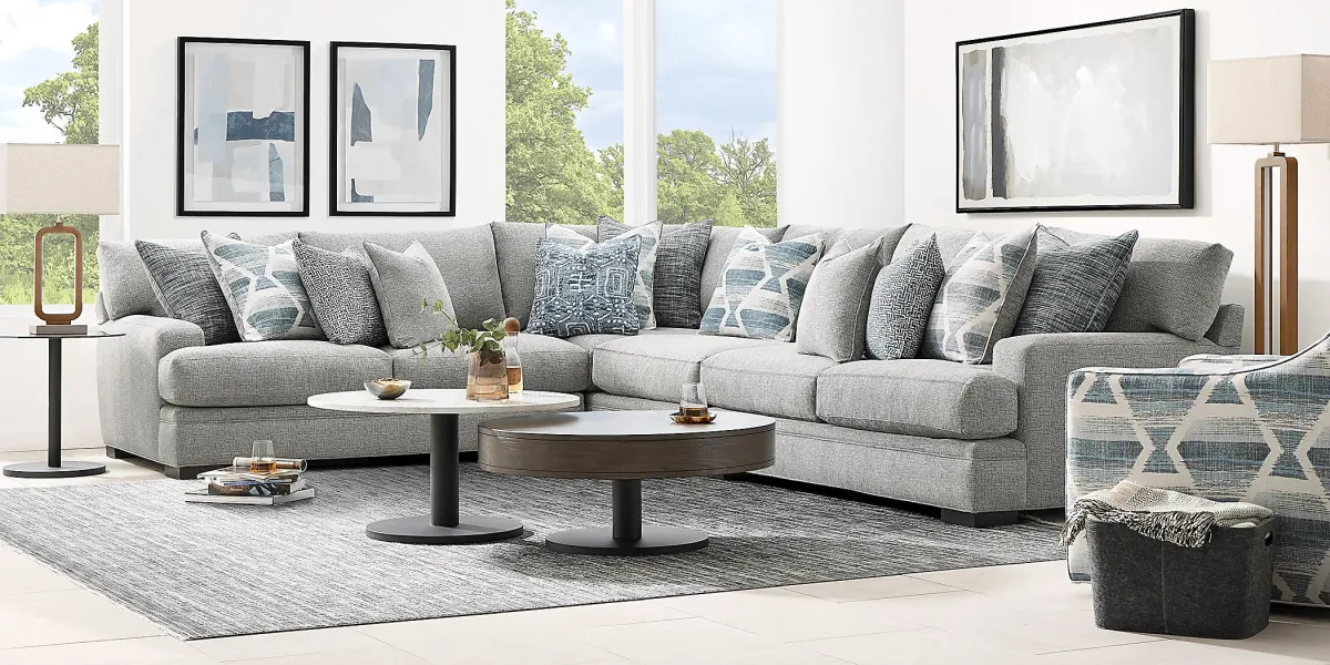 Bedford Park Gray 4 Pc Sectional