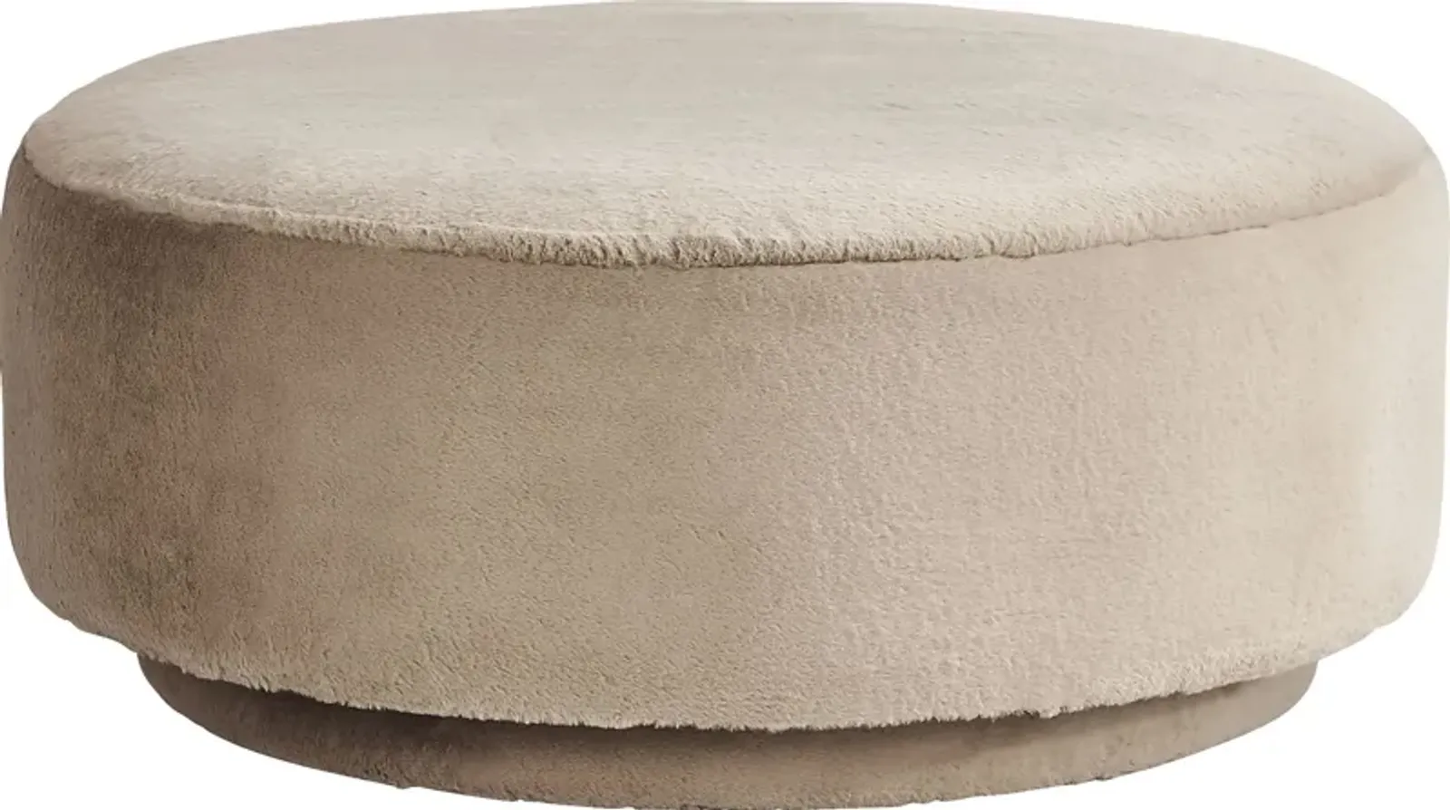 Wexley Beige Cocktail Ottoman