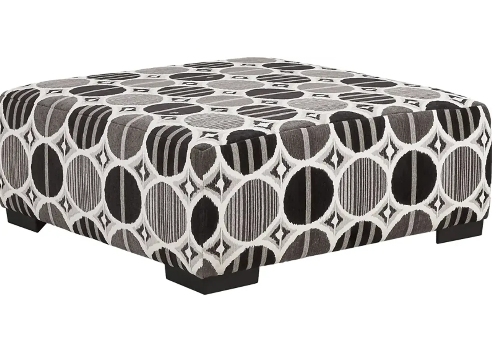 Benton Place Gray Cocktail Ottoman