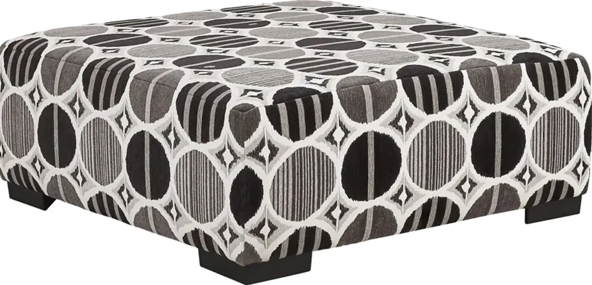 Benton Place Gray Cocktail Ottoman