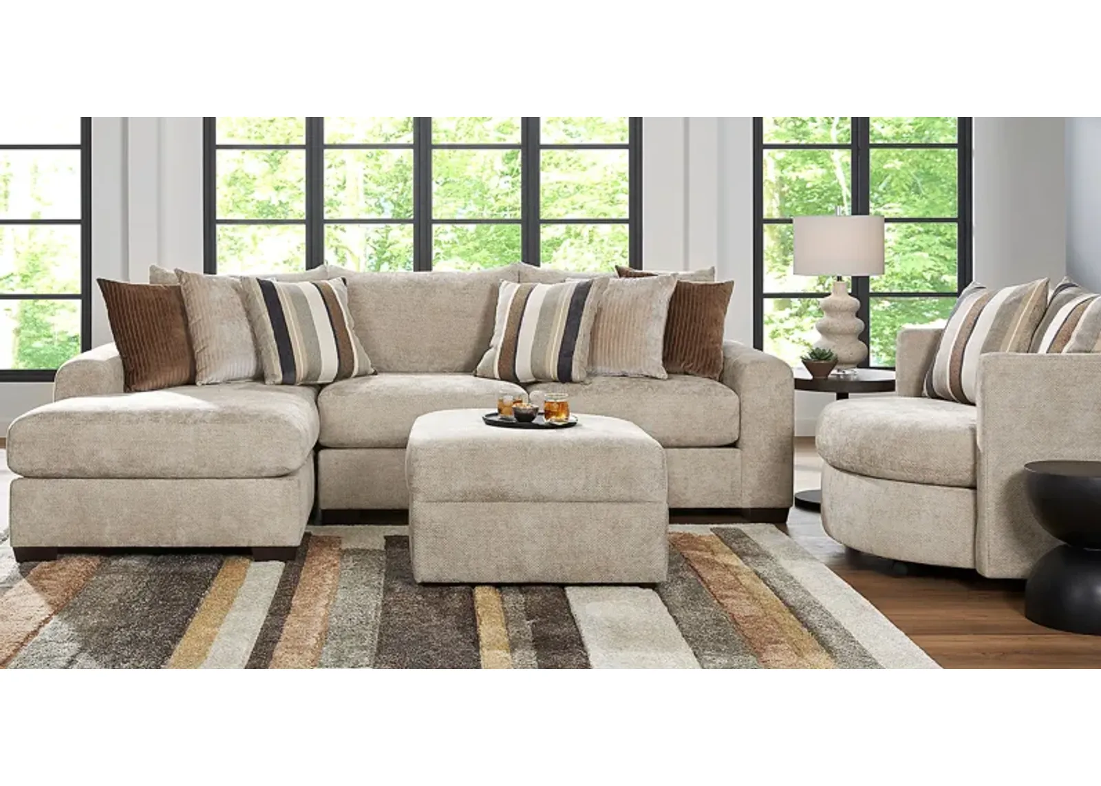 Martin Brown 5 Pc Sectional Living Room