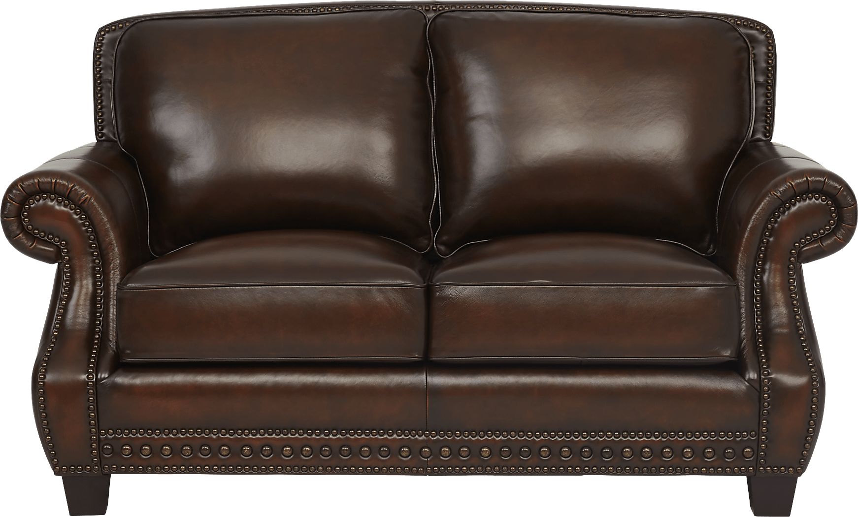 Cindy Crawford Home Calvano Brown Leather 3 Pc Living Room