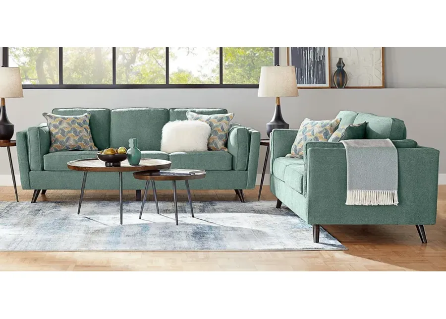 Arlington Seafoam 2 Pc Living Room