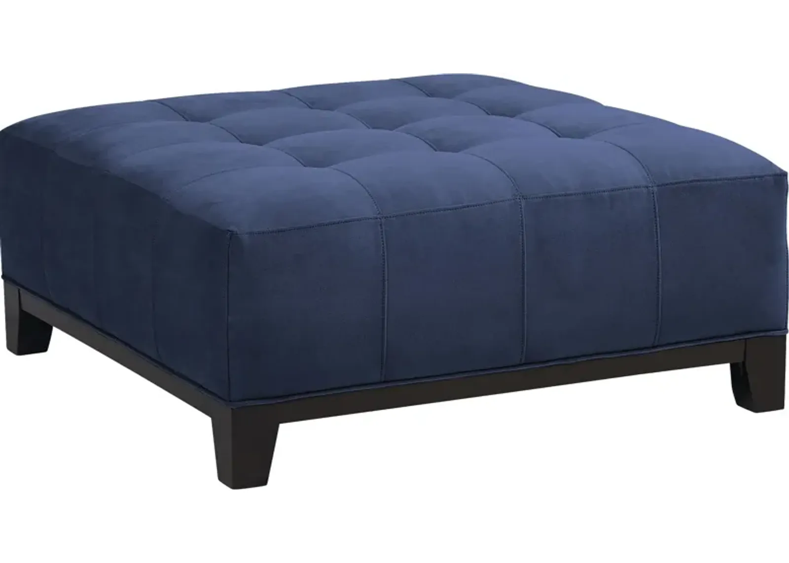 Metro Midnight Microfiber Cocktail Ottoman