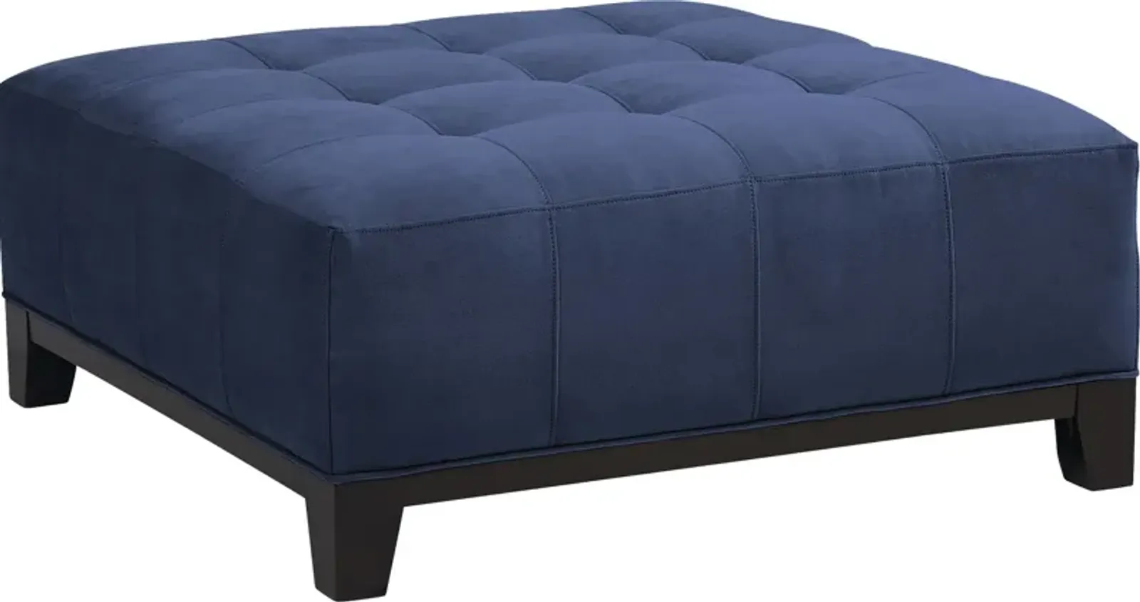 Metro Midnight Microfiber Cocktail Ottoman