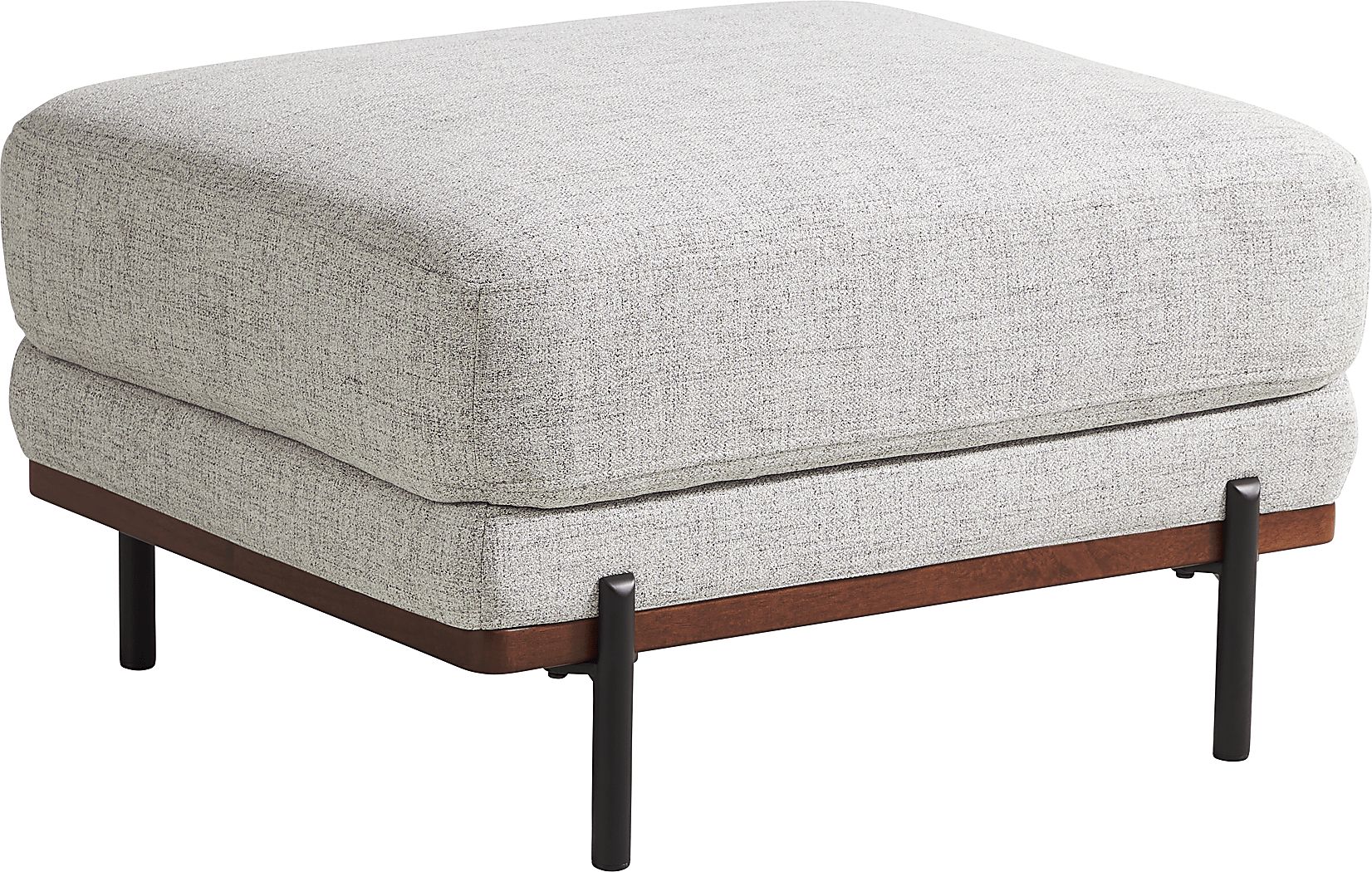 Abbottsville Gray Ottoman