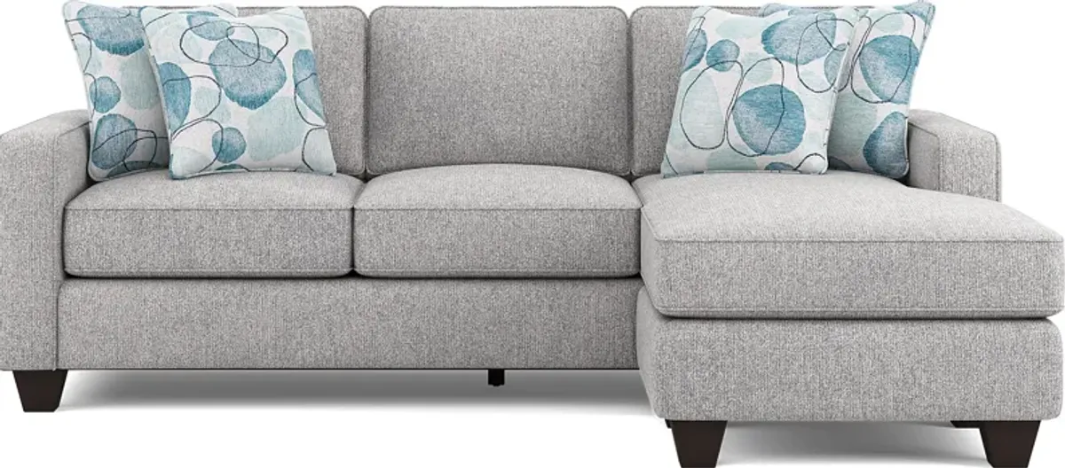 Alanis Bay Gray Sleeper Chaise