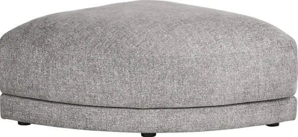 Latham Court Gray Pie Bumper Ottoman