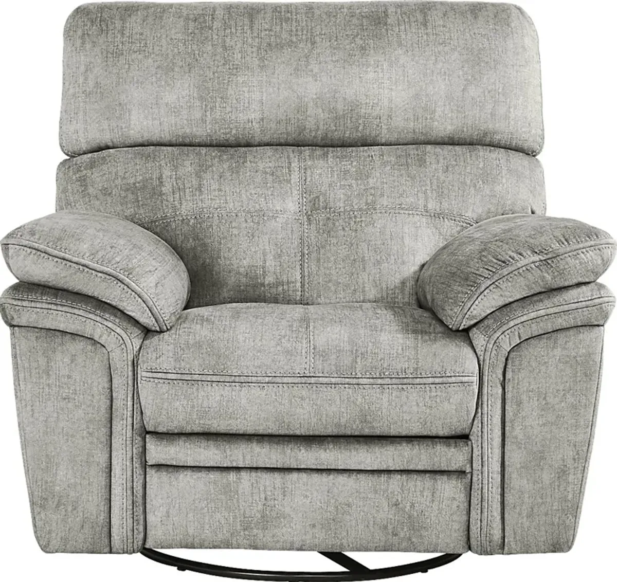 Cashton Heights Gray Swivel Recliner