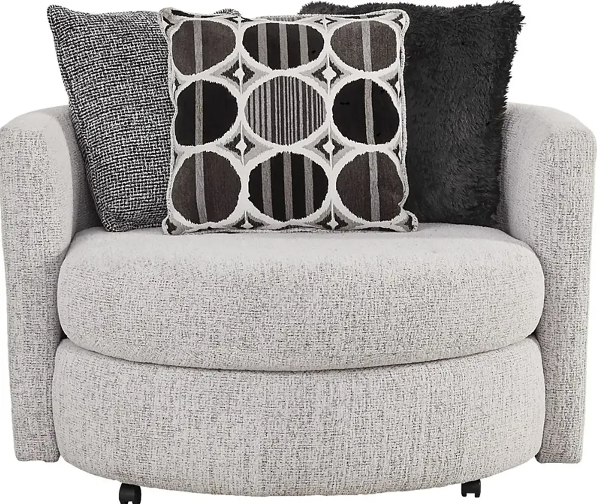 Benton Place Gray Swivel Chair