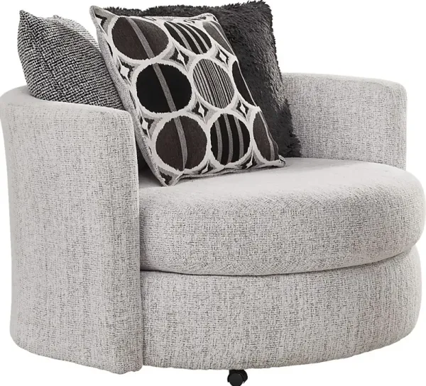Benton Place Gray Swivel Chair