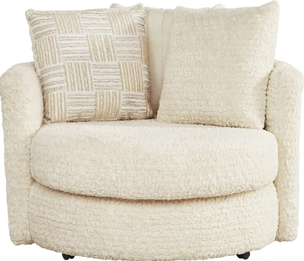 Chandler Ivory Swivel Chair