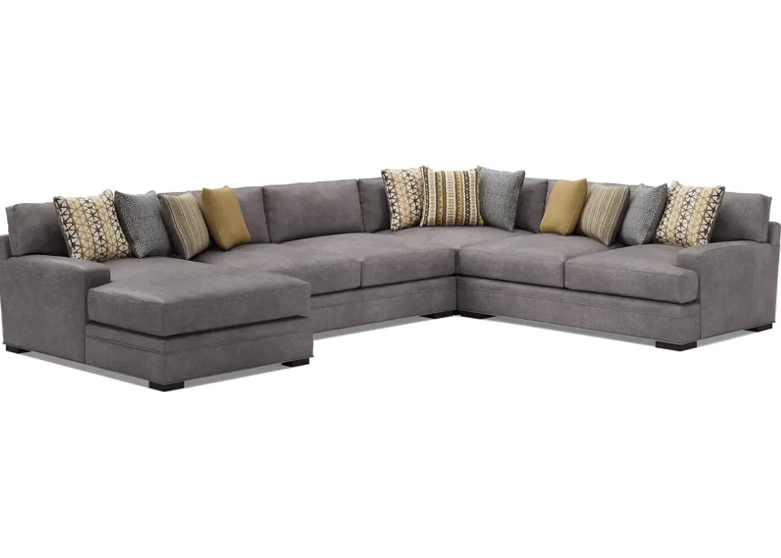 Palm Springs Silver 3 Pc Sectional