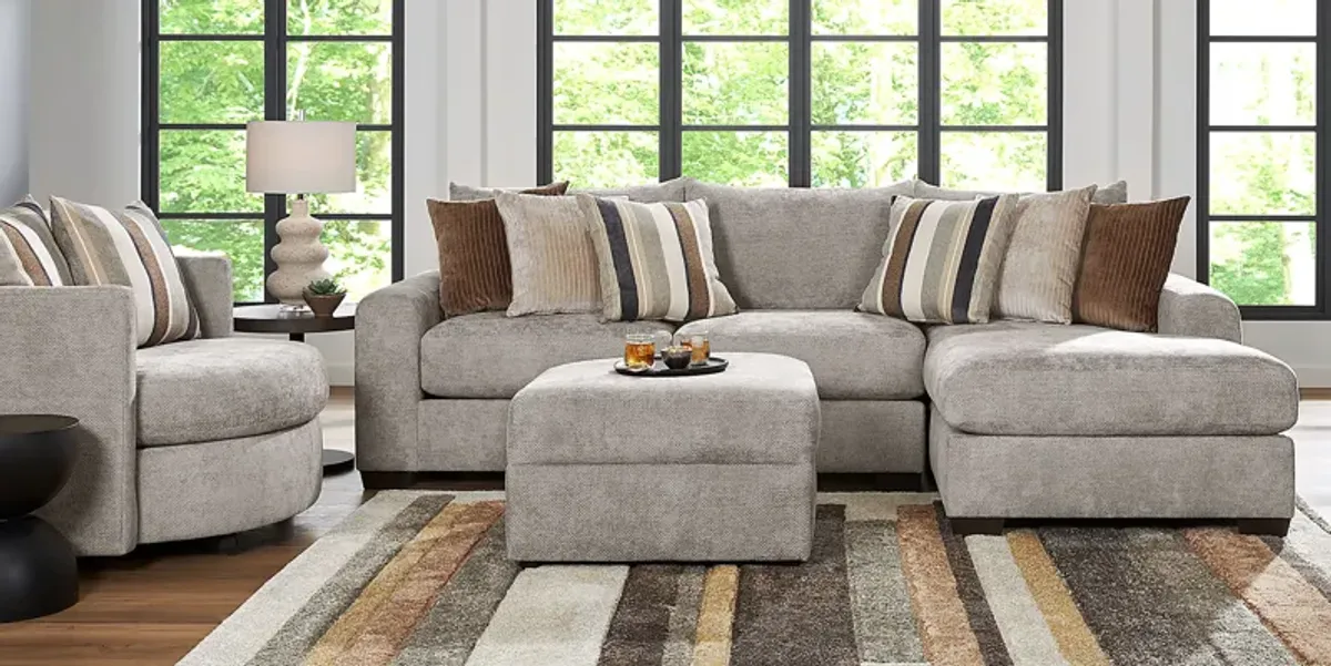 Martin Gray 5 Pc Sectional Living Room