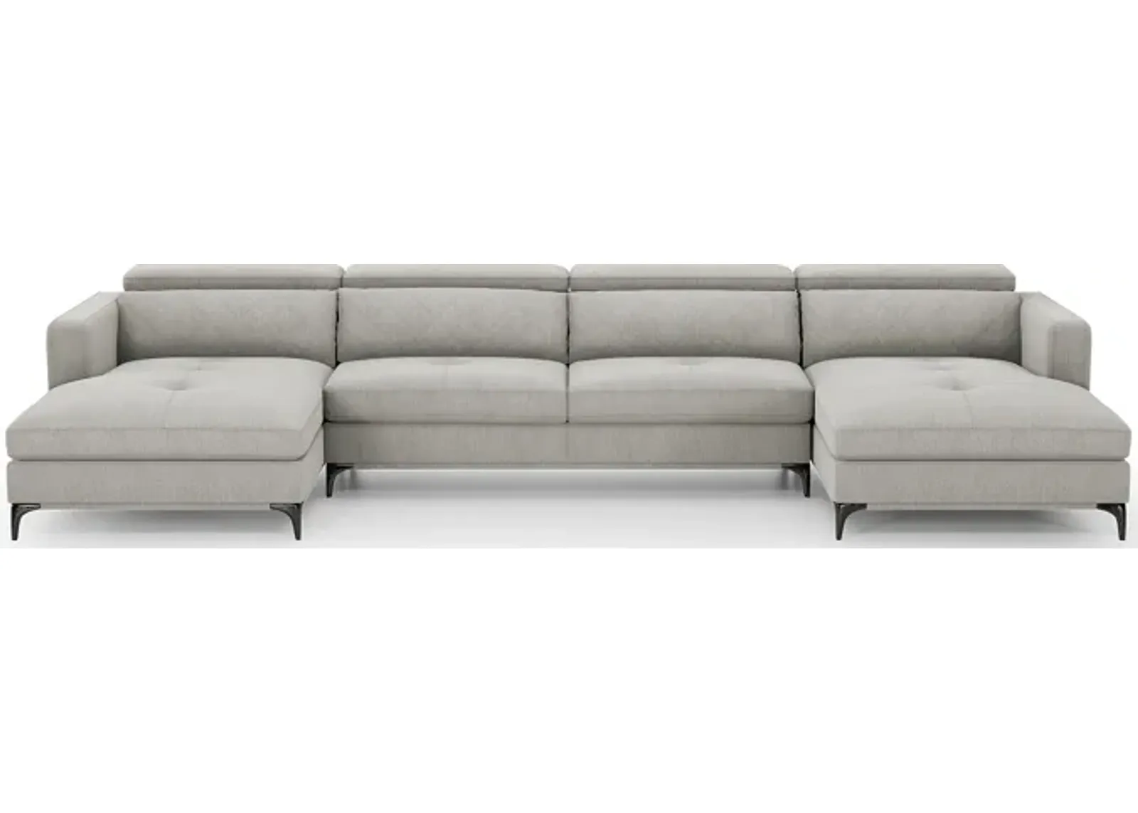 Via Sorrento Dove 3 Pc Sectional