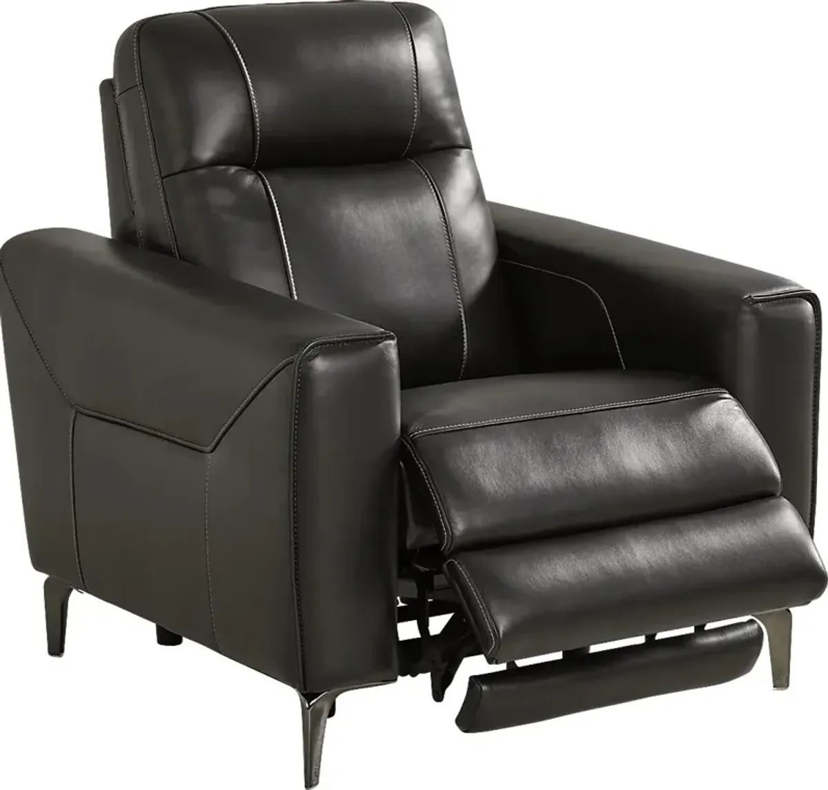 Parkside Heights Black Cherry Leather 6 Pc Dual Power Reclining Living Room