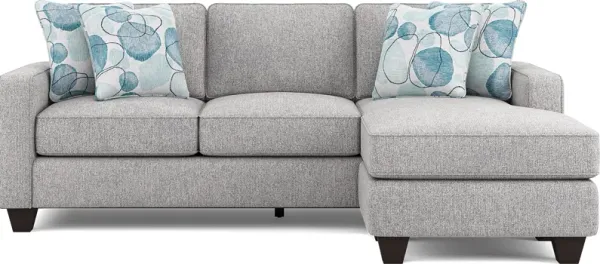 Alanis Bay Gray Sleeper Chaise