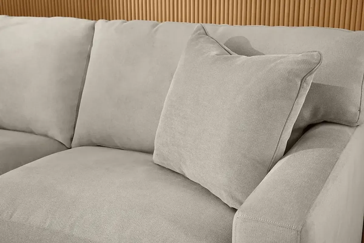 Harmonie Dove 3 Pc Sleeper Sectional