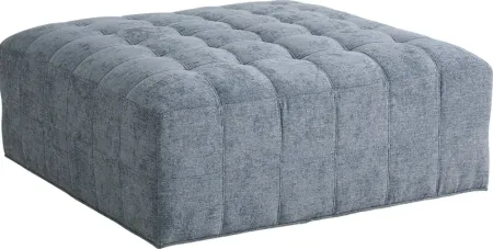 Calvin Heights Chambray Textured Cocktail Ottoman