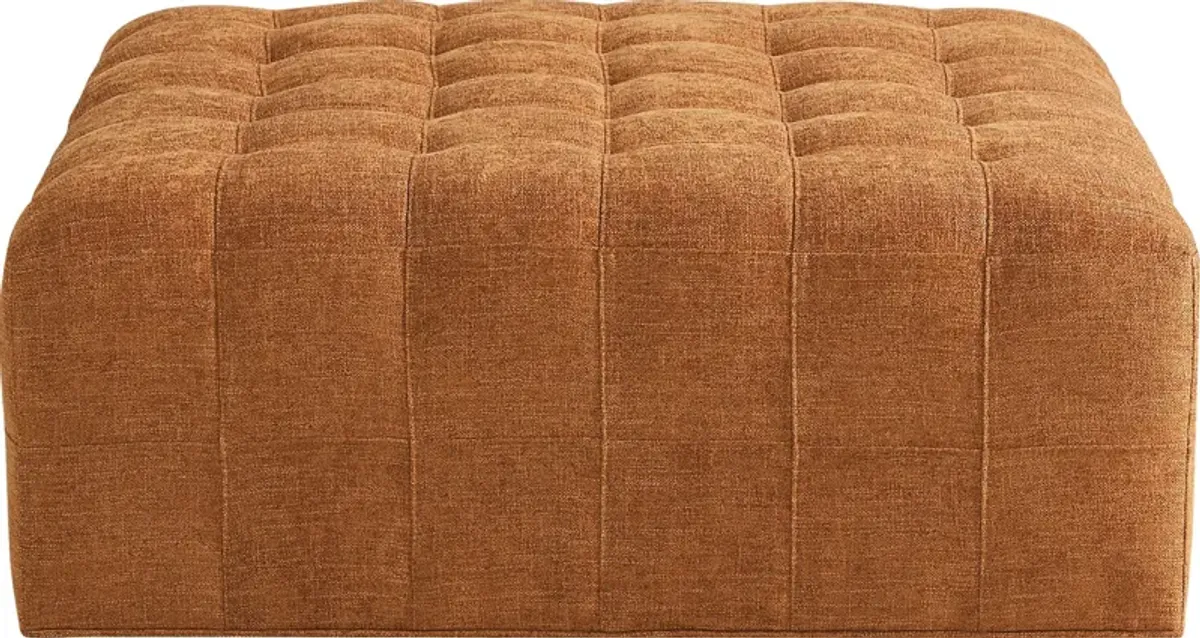 Calvin Heights Russet Textured Cocktail Ottoman