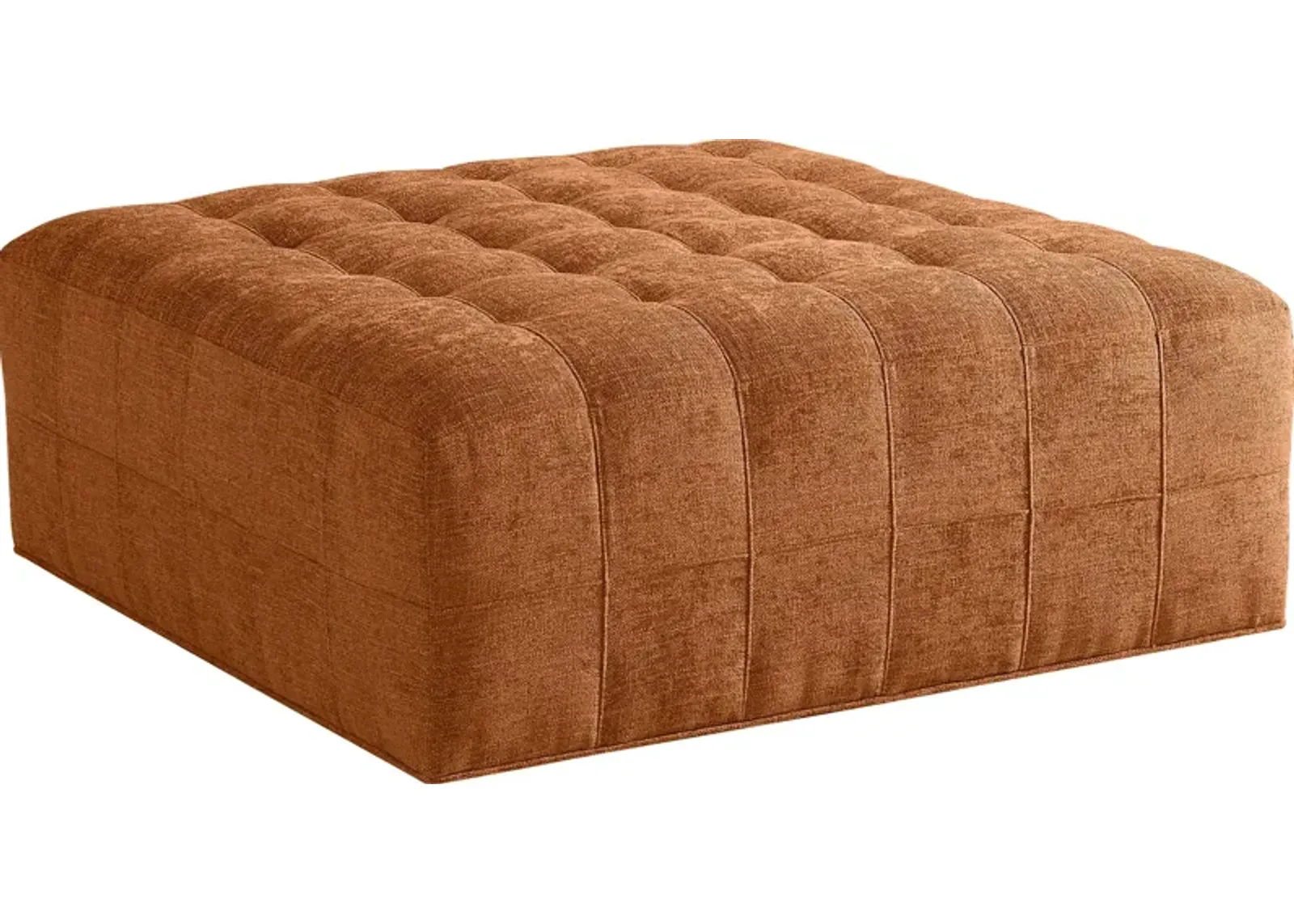 Calvin Heights Russet Textured Cocktail Ottoman