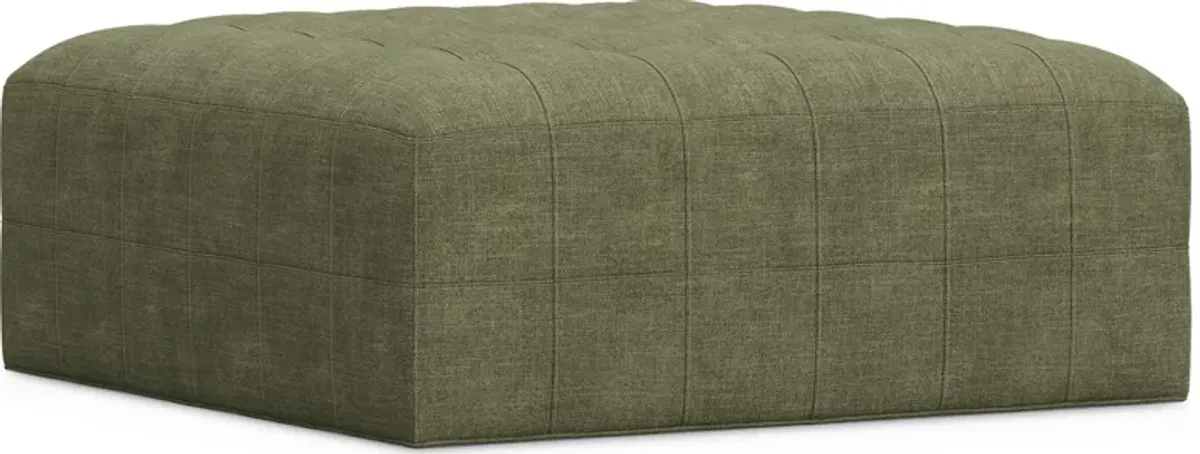 Calvin Heights Avocado Chenille Cocktail Ottoman