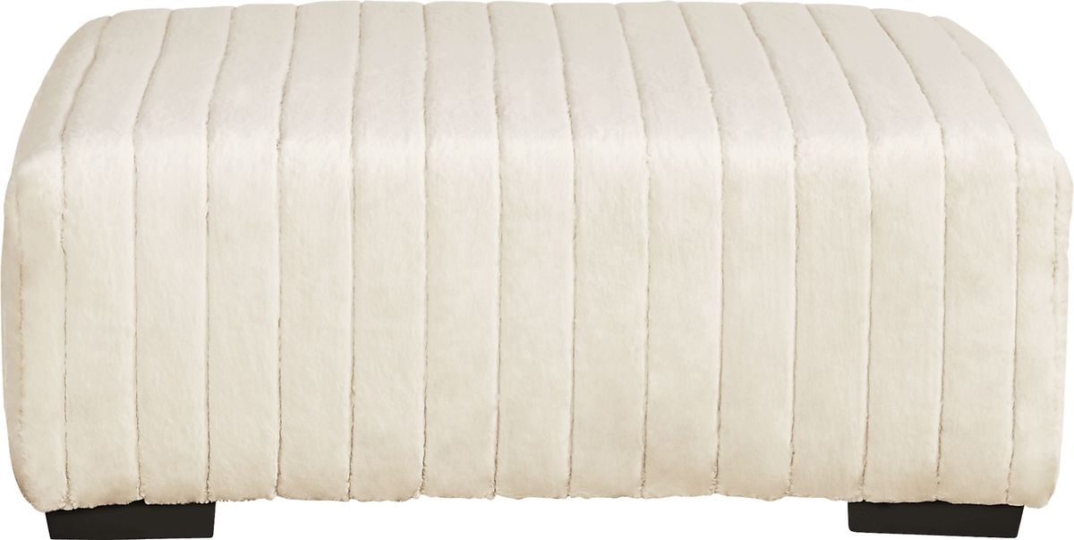 Chandler Ivory Cocktail Ottoman