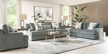 Charlton Street Slate 7 Pc Living Room with Sleeper Sofa