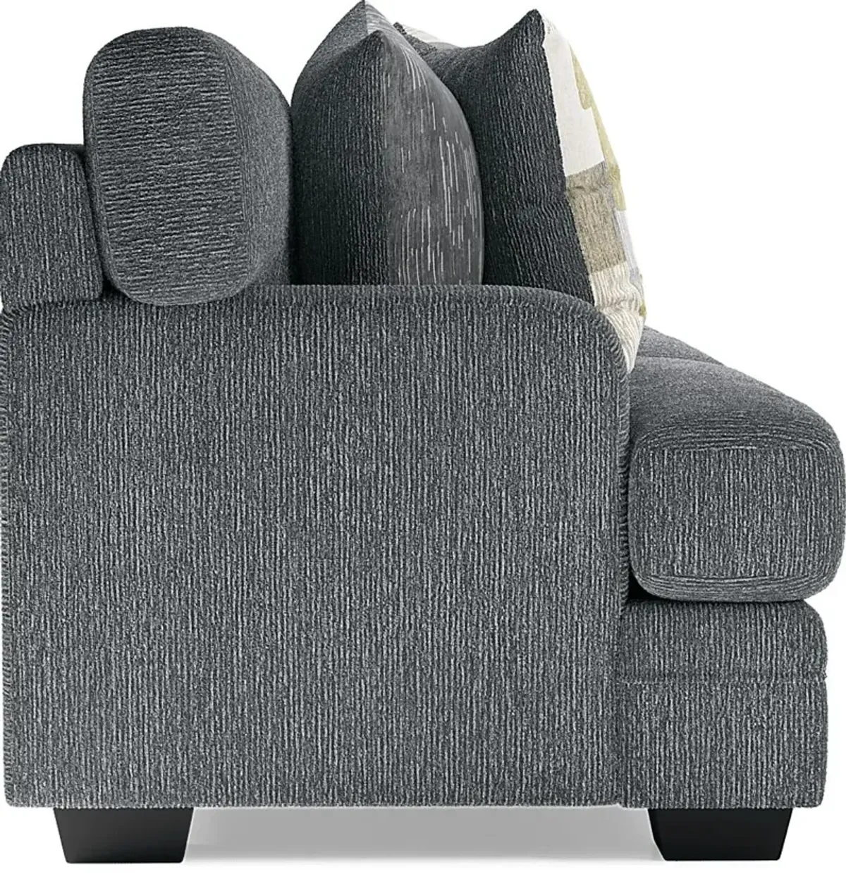 Charlton Street Slate 7 Pc Living Room with Gel Foam Sleeper Sofa