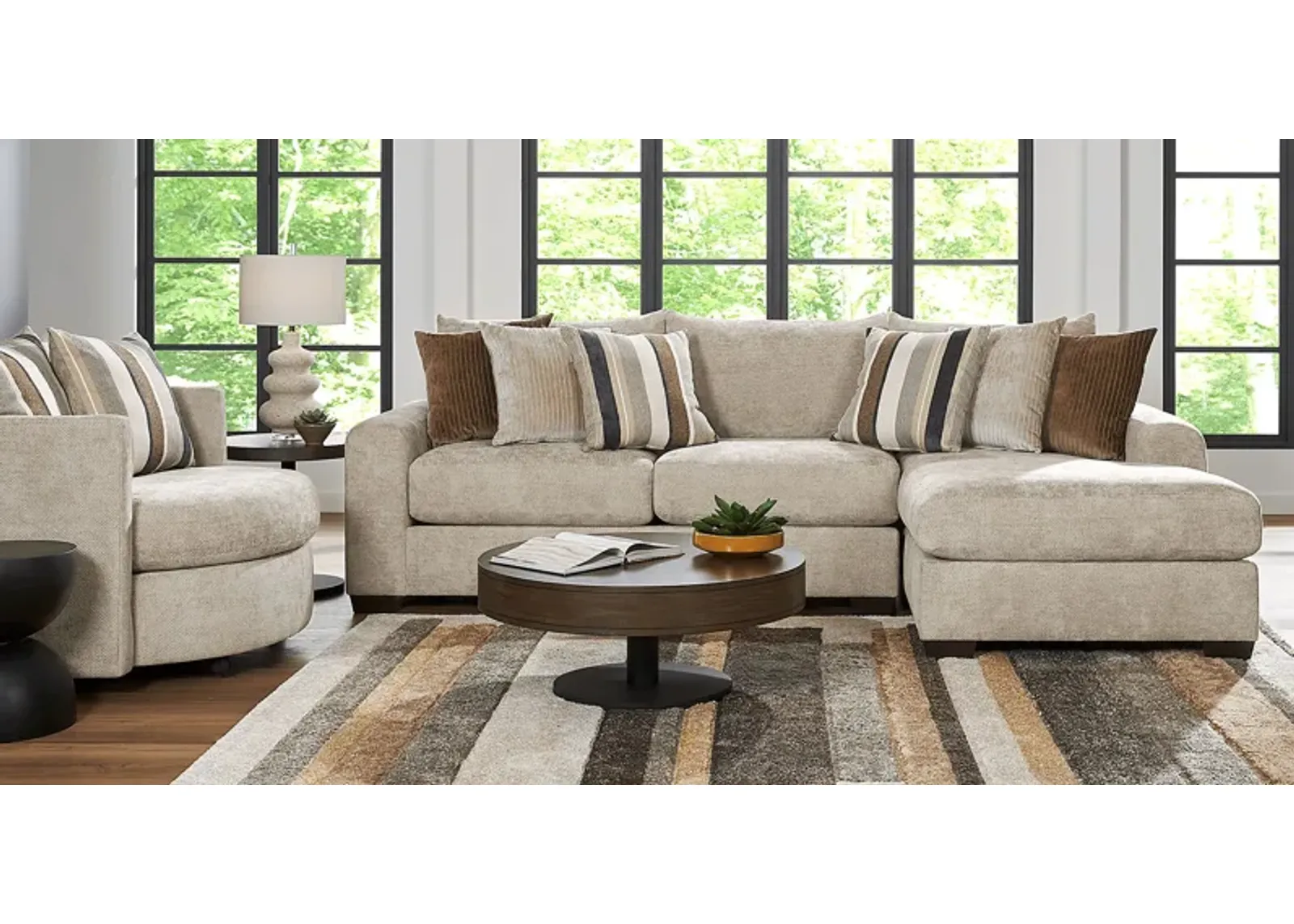 Martin Brown 5 Pc Sectional Living Room