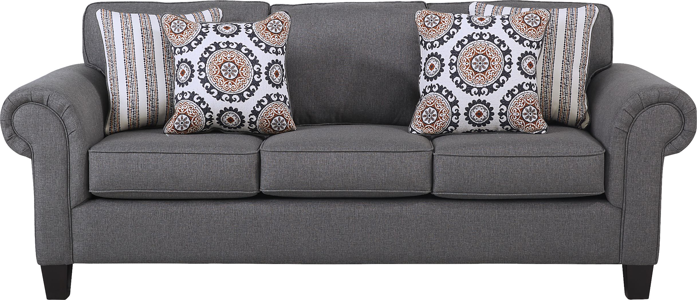 Oakhurst Gray 7 Pc Living Room with Sleeper Sofa