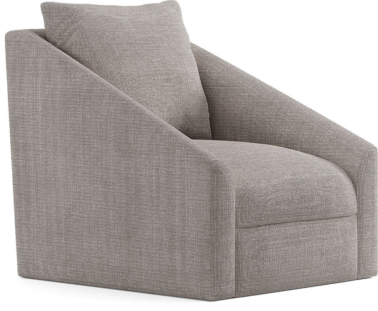 Cindy Crawford Home Sheridan Square Gray Swivel Accent Chair