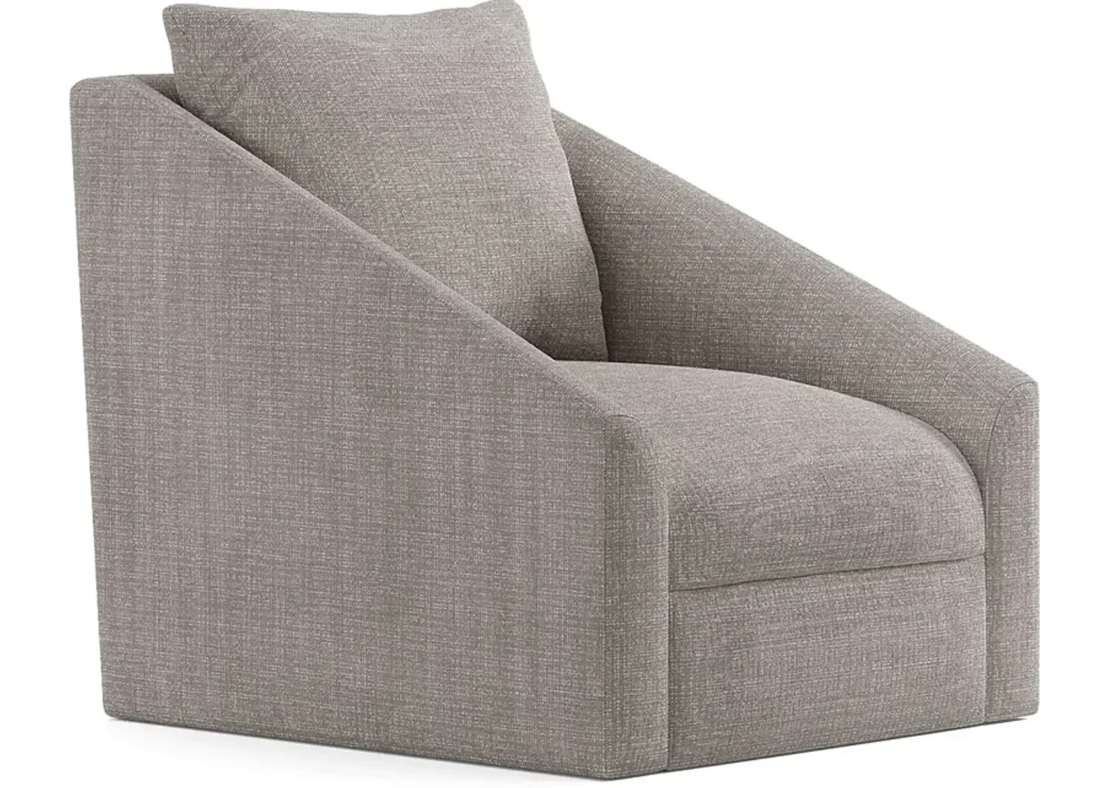 Sheridan Square Gray Swivel Accent Chair