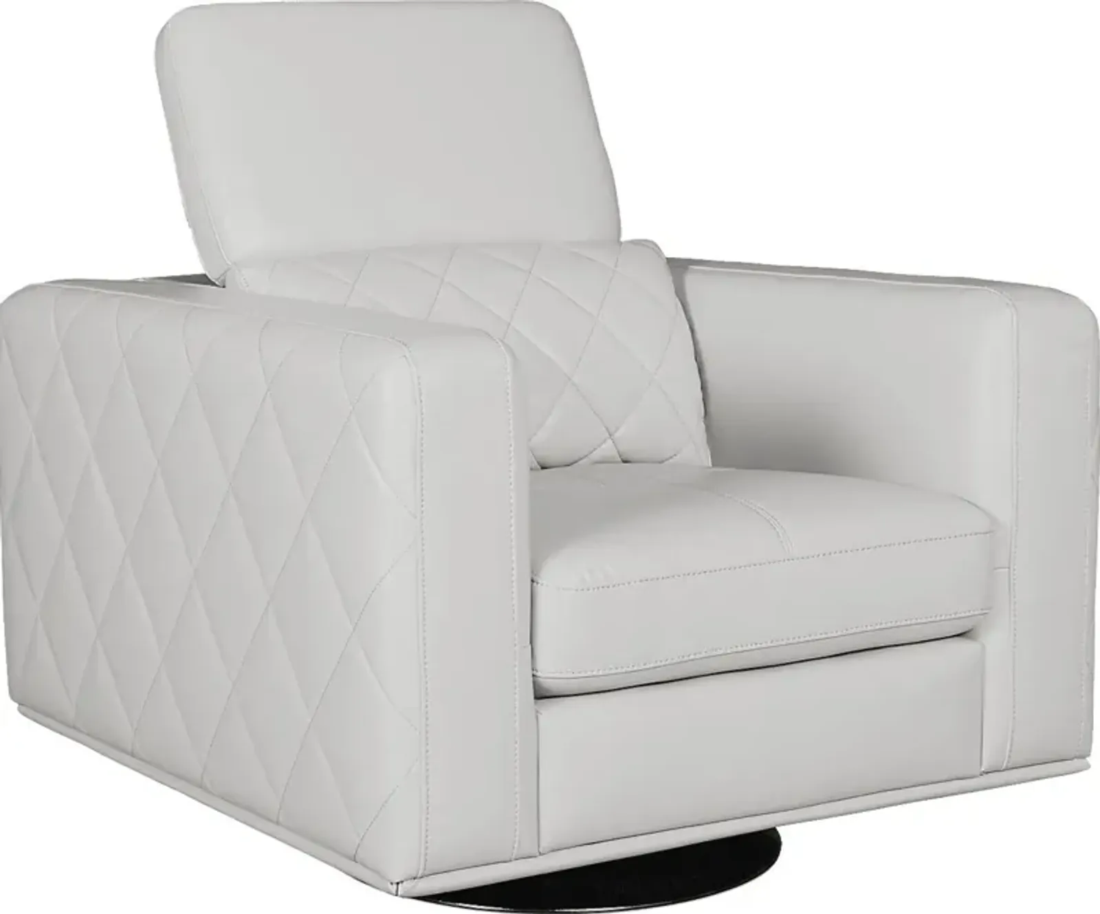 Via Sorrento White Swivel Chair