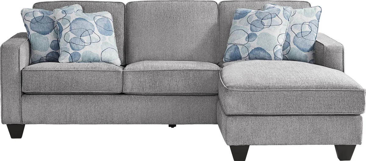 Alanis Bay Gray 4 Pc Sleeper Chaise Living Room Set