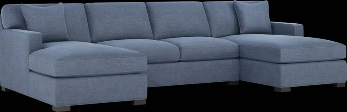 Harmonie Sapphire 3 Pc Gel Foam Sleeper Sectional