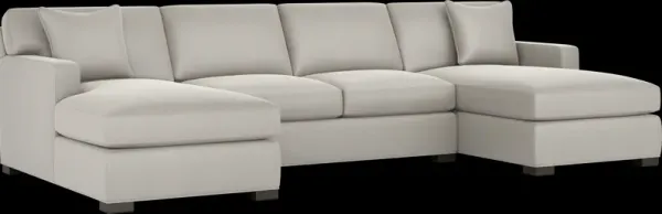 Harmonie Dove 3 Pc Gel Foam Sleeper Sectional