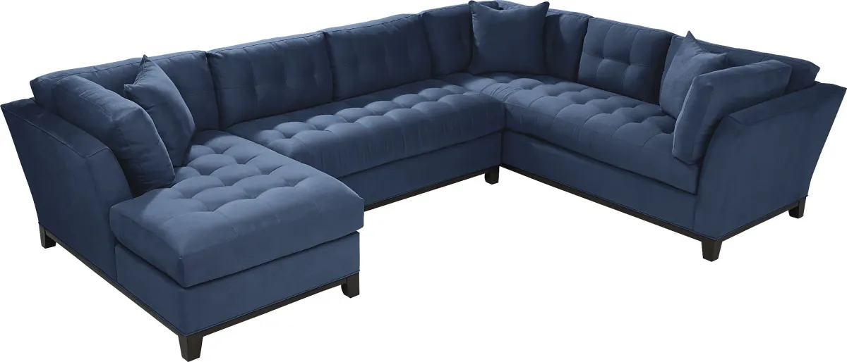 Metro Midnight 4 Pc Sectional Living Room