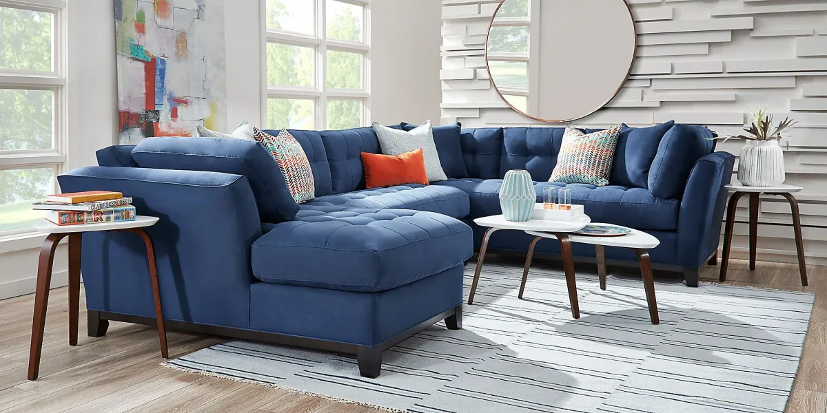 Metro Midnight 4 Pc Sectional Living Room